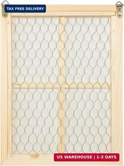 4 Pack Chicken Wire Wood Frame 12 x 9 Inches Unfinished Wooden Frame for photoes