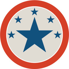 United States Of America Stars Patriot Car Bumper Sticker Decal