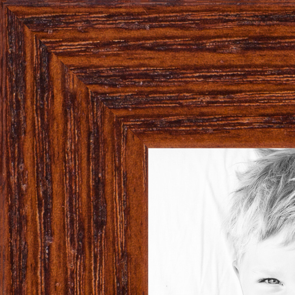 ArtToFrames .75″ Custom Poster Frame Brown Walnut on Red Oak Wood 4215 Large