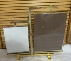 Dual Picture Frames Solid Brass Swivel Dual Sided Vintage Retro 5″ x 7″& 4″ x 5″