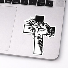 Christian Cross Vinyl Decal Sticker Religious Jesus Cross 03