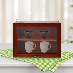 Shadow Box Display Case, Wooden Cabinet for Memorabilia & Collectibles, 30×23…
