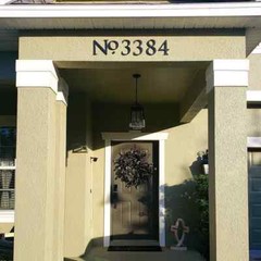 6 inch Roman House Numbers or Letters; color choices