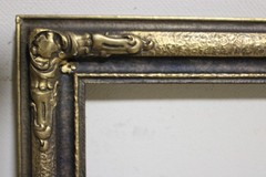ANTIQUE FITS 8 X10 VICTORIAN PICTURE FRAME LEMON GOLD GILT ORNATE WOOD PRIMITIVE
