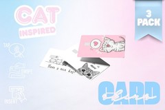 3‑Pack Cute Cat Card Skins – Vinyl Credit & Debit Card Covers | Great Gifts