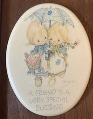 Little Gallery Walnut Frame Hallmark A Friend Is A Very Special Blessing 1970s