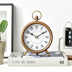 Vintage Small Table Clock on Stand, Decorative Desk and Shelf Clock Farmhouse…