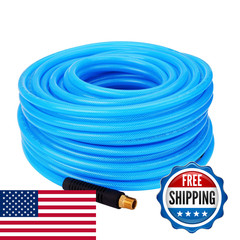 Wynnsky Reinforced Polyurethane Pu Air Hose 1/4X100Ft 300 Psi Air Compressor