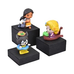 neuxi Customizable Wooden Display Risers Set – 3 Different Height