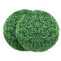 2pcs 20″ Artificial Topiary Greenery Balls Plants Outdoor Indoor Home Décor Fake
