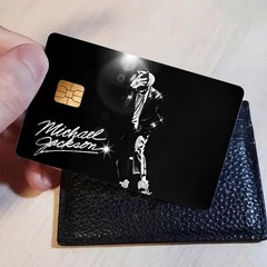 Michael Jackson Glitter Credit Card Skin King of Pop Tribute Vinyl Matte Sticker