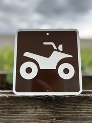 4wheeler Quad ATV Trail Metal Parks & Trails Sign 6″x6″ (NEW) Recreation