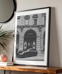 Vintage Porsche Wall Art, Porsche Poster, luxury Wall Art, Paris France Poster