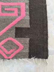 Vintage Beautiful Hand Woven Pictorial Figurative Peruvian Wool Weaving Tapestry