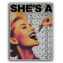 Meneater Pop Art Giantess Premium POSTER MADE IN USA