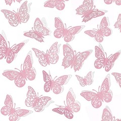 Charming 72Pcs 3D Butterfly Wall Decals – Removable Stickers for All Occasions
