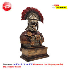 Roman Empire Undead Centurion Soldier Resin Statue Sculpture Home Office Decor