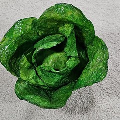 Cabbage Fruit Veggies Paper Mache Mexico Faux Food Summer Decor