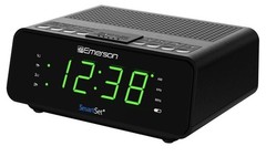 Emerson Alarm Clock AM FM Radio AC & Battery Powered Display Dimmer Sleep Timer