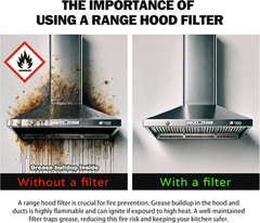 Range Hood Replacement Filter – 8.75″ X 10.5″ X 0.37″, Universal Aluminum Mesh a