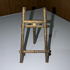Vintage brass faux bamboo easel Made in Italy