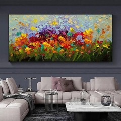 Abstract Colorful Flower Canvas Painting Canvas Wall Art Canvas Mural Home Decor
