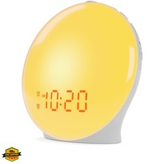 Wake Up Light Sunrise Alarm Clock for Kids, Heavy Sleepers, Bedroom, with Sun…