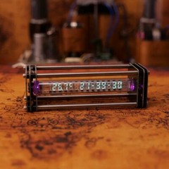 Vintage VFD IV-27 Tube Alarm RGB LED Clock Display Digital WIFI Nixie Tube Decor