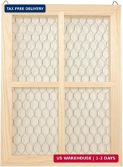 4 Pack Chicken Wire Wood Frame 12 x 9 Inches Unfinished Wooden Frame for photoes
