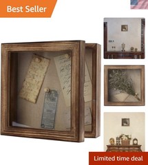 Customizable Shadow Box Frame 8×8: Display Your Wedding and Graduation Keepsakes