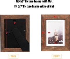Versatile Rustic Brown Picture Frames – Display Your Photos with Elegance