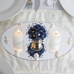 20 pcs 12″ Oval MIRRORS Wedding Party Reception Wholesale CENTERPIECES Supplies