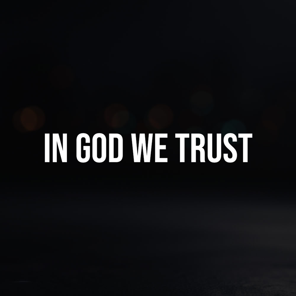8in Vinyl Decal Sticker – «In God We Trust»