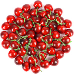 50Pcs Artificial Fruit Cherries,Lifelike Fake Cherry Simulation Decor for Home D