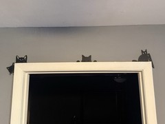 Cat Door Frame Topper Decorations – 5 PIECES