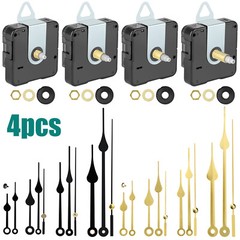 4 Set DIY Wall Quartz Clock Movement Mechanism Replacement Repair Tool Parts Kit