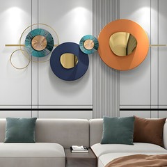 Large Modern Wall Decor Geometric Round Wall Hanging Sculpture Art Decoration