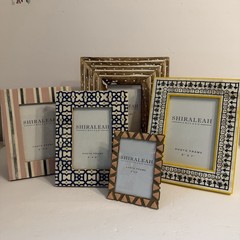 Shiraleah Chicago Home Accents Picture Frame Lot Of 5 Mixed Sizes Colors NWOB