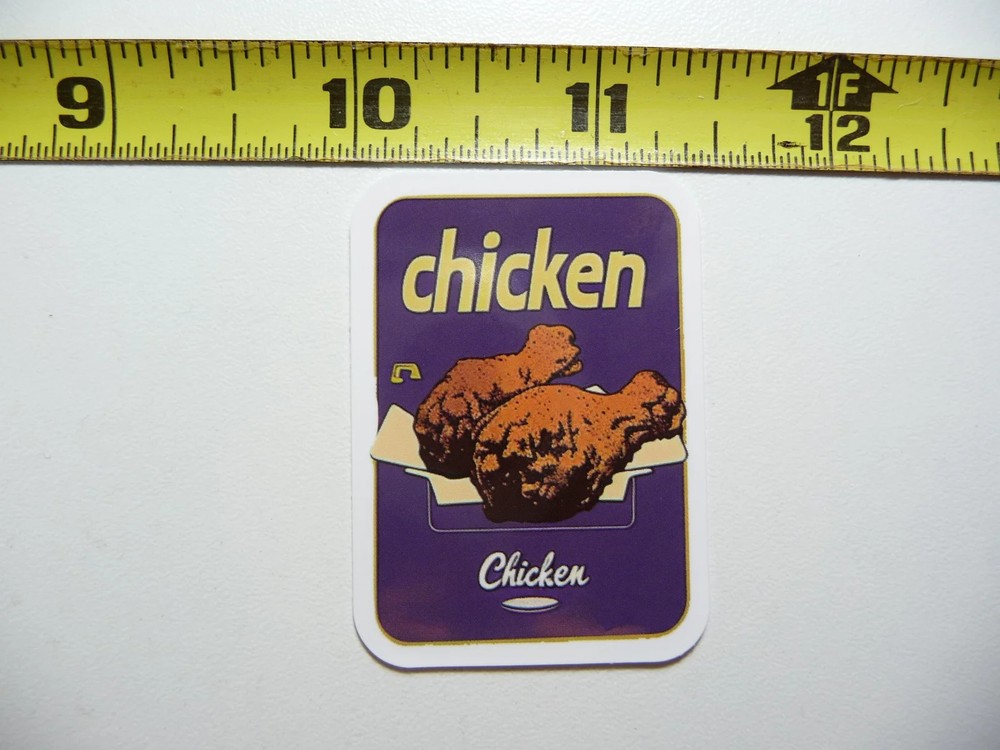 FRIED CHICKEN DRUMSTICKS SMALL STICKER DECAL FUN FUNNY KITCHEN ILLUSTRATIONS