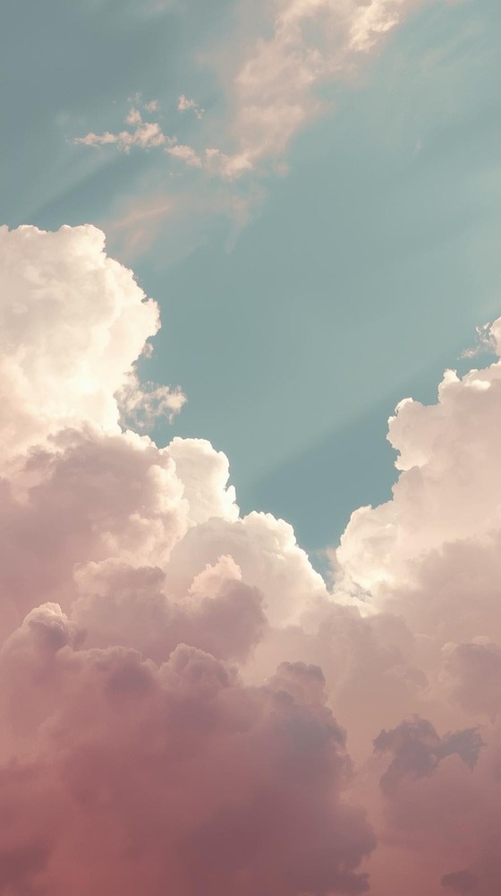 Soft Cloud Minimal Sky Digital Wallpaper