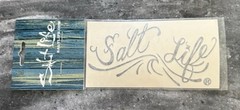 Salt Life Vinyl Decal Sticker UV Rated for Car Boat Window Black Ocean