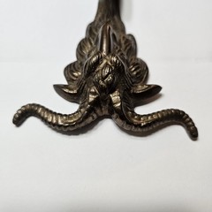 4.75″ Solid Brass Goat Ram Head Hook Mid Century MCM