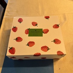 Kate Spade New York Small Nesting Storage Box 7x 5 x 3. Strawberries