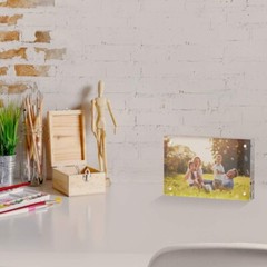 12 Pack Acrylic Picture Photo Frame Magnetic 4×6 Clear Free standing 4×6“