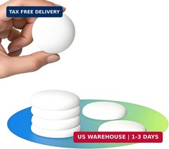 Door Stoppers (6 Pcs) Door Stops Wall Protector.1.6″ White Silicone Door Bumpers