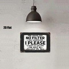 Metal Sign Art Wall Decor 8×12 Inches Iron Plaque