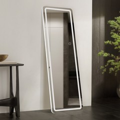 Curved/rectangular LED full-length mirror Floor-length full-length mirror