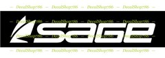 Sage Fishing Rods – Outdoor Sports – Vinyl Die-Cut Peel N’ Stick Decals