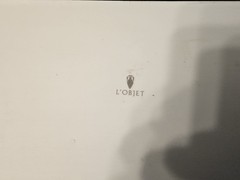 L’Objet Crocodile Rectangular Porcelain Tray 12″x6″ 24kt Gold Accent NEW In BOX