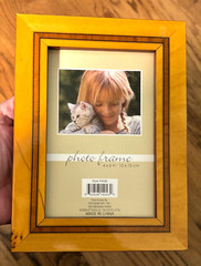 4 x 6″ INLAID FRAME Wooden with Built In Easel Beautiful Wood Inlay